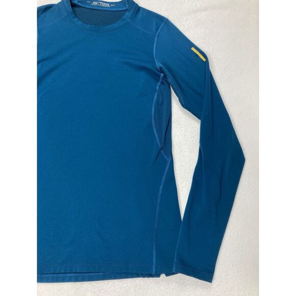 Arc'teryx Blue Long Sleeve Thermal Hiking Outdoor Base Layer T Shirt Women Small - Picture 5 of 11